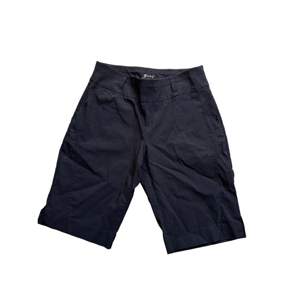 Bette & Court Swing Golf Bermuda Shorts Womens Long Inseam